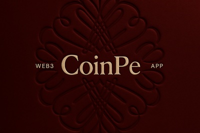 Elegant Embossed Patterns and Text for Web3 CoinPe App