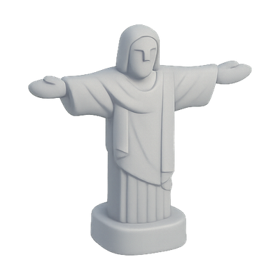 3D Model of a Christ the Redeemer Statue