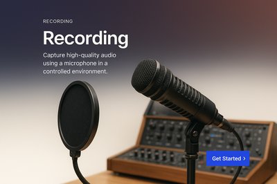Elegant Web Design for Recording Audio Capture