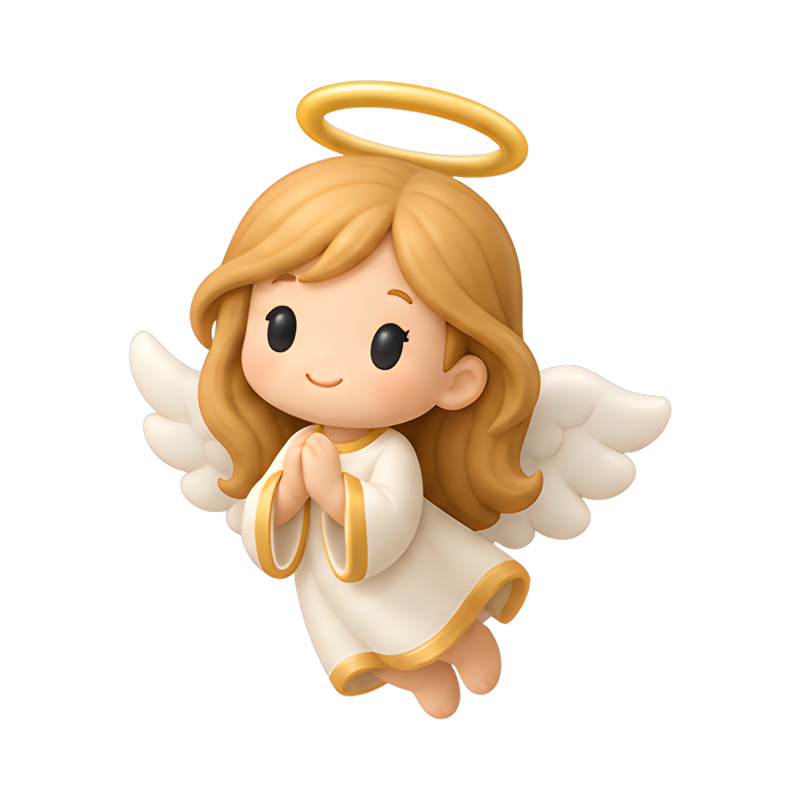cute chibi angel character