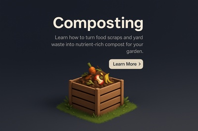 Aerial View of Composting Scene in Realistic 3D Style