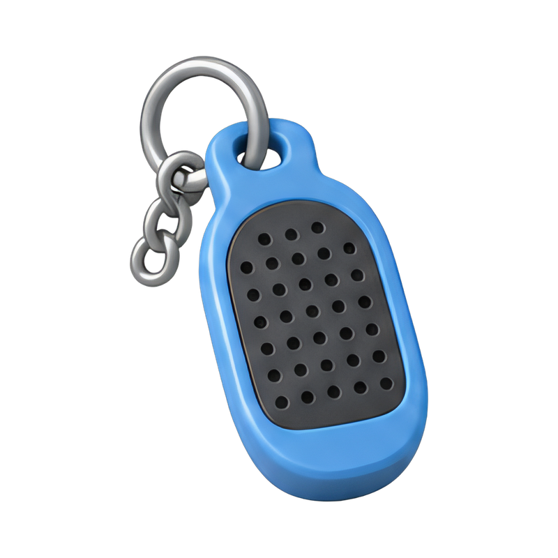 paddle-shaped keychain design