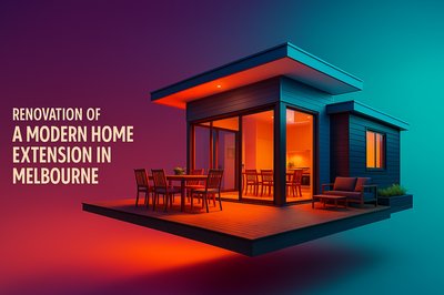 Modern Home Extension Renovation in Melbourne with Deck and Patio