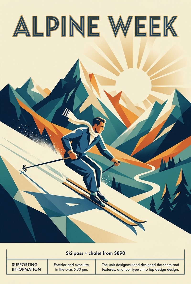 Elegant alpine decor design