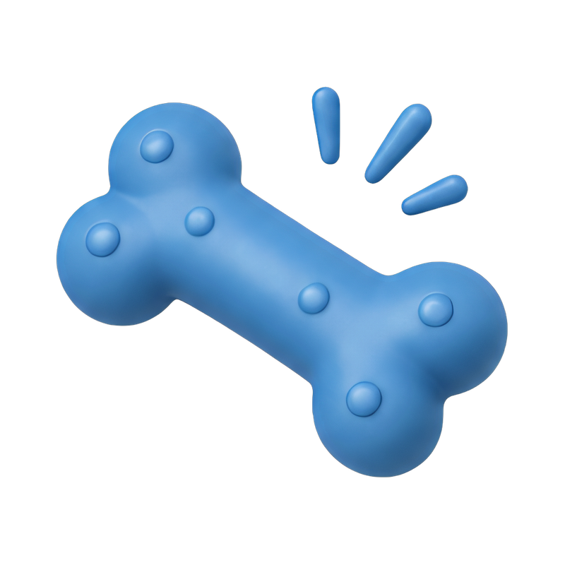 colorful squeaky dog toy