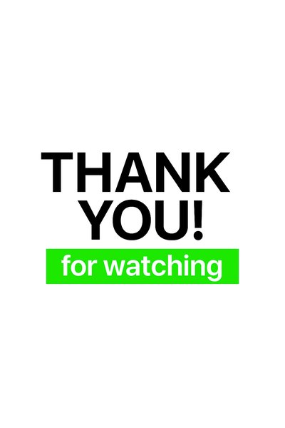 Thank You Message Graphic for Video Content