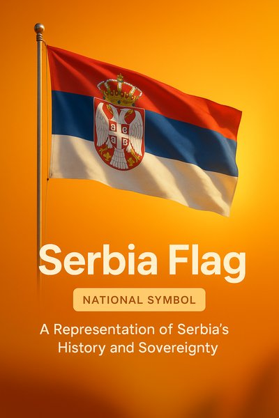 Serbia Flag Image Symbolizing History and Sovereignty