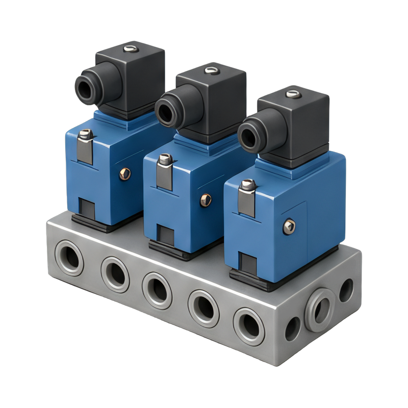 Pneumatic valve island system