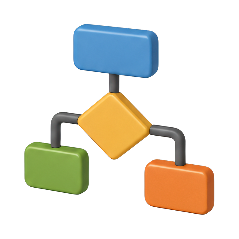 flow chart with diamond decision