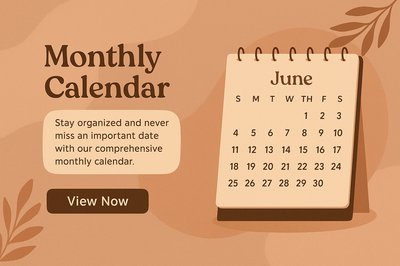 Elegant Boho Monthly Calendar Design for Easy Organization