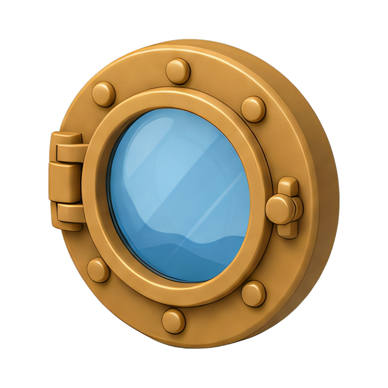 round porthole window design