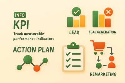 Informative Graphic on Key Performance Indicators and Action Plans