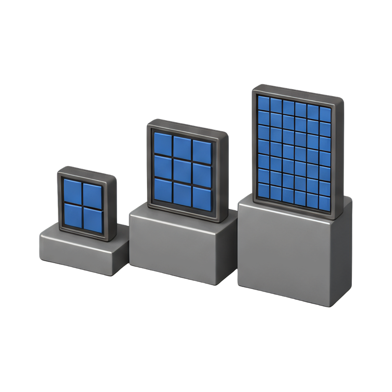 resolution ladder comparison blocks