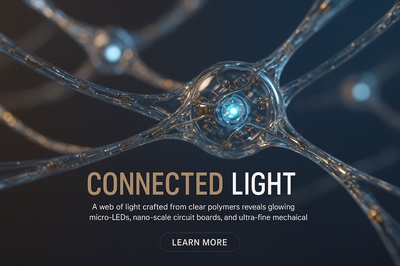 Hyperrealistic Web of Light Showcasing Advanced Technology