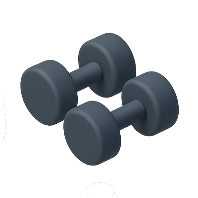Stylized 3D Dumbbells for Fitness and Exercise