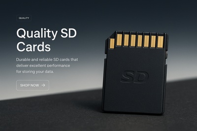 Stylish Web Design for Quality SD Cards