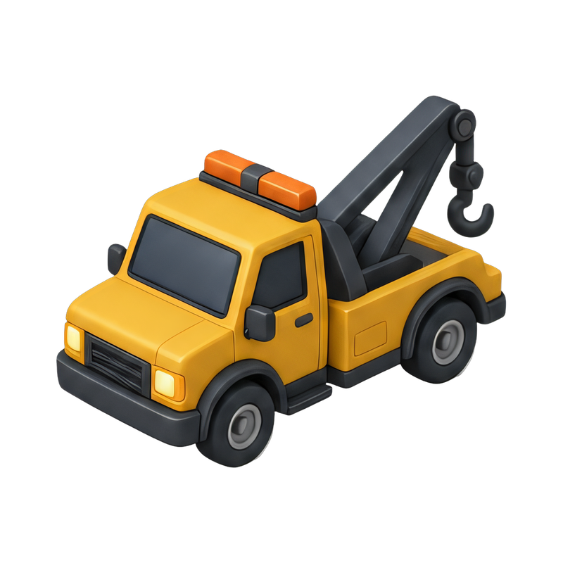 tow truck with hook