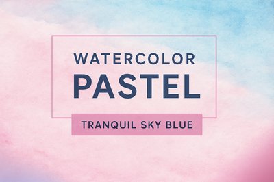 Tranquil Pastel Watercolor YouTube Thumbnail Design