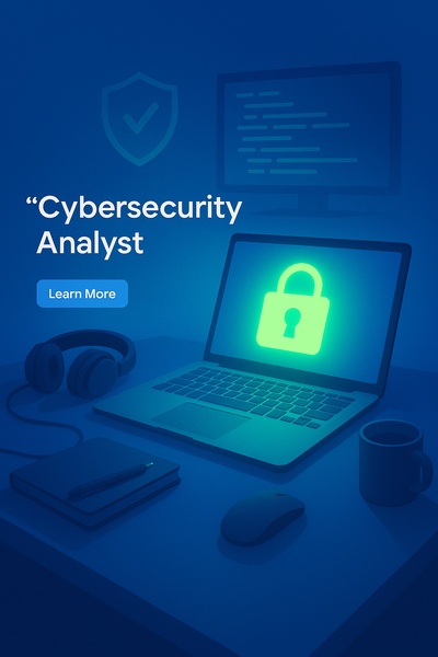 Fluorescent Glow of Cybersecurity Analysis in a Modern Workspace