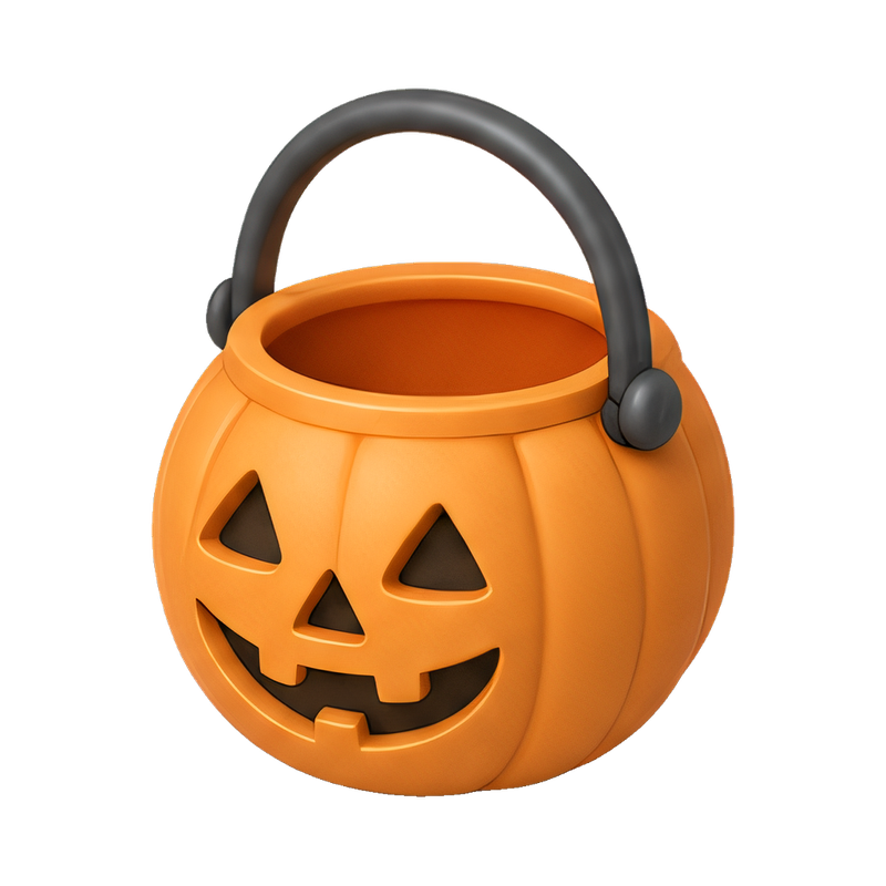 Halloween trick-or-treat bucket