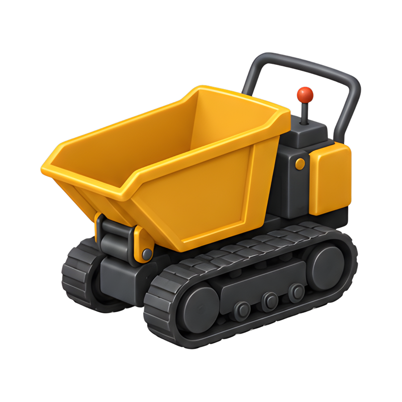 compact tracked mini dumper