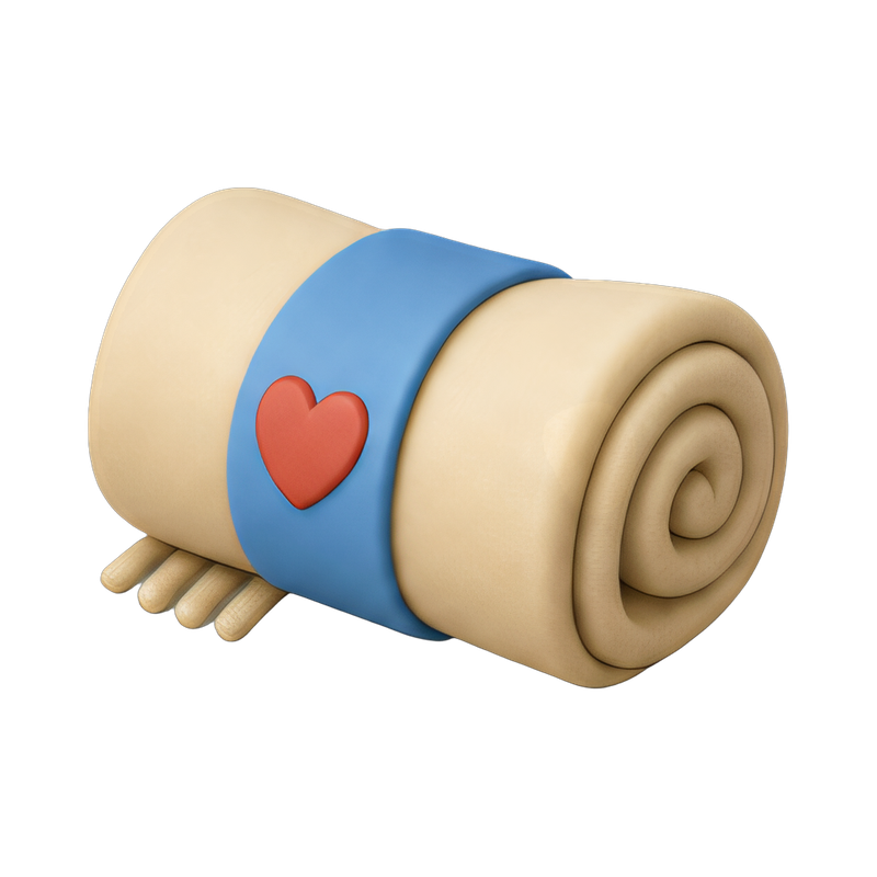 rolled warm blanket donation