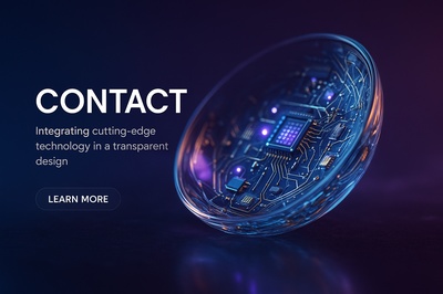 Hyperrealistic 3D Close-Up of Transparent Technology