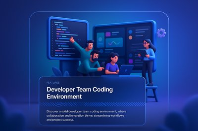 Dynamic Software Development Team Collaboration Scene
