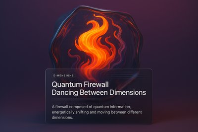 Quantum Firewall: A Dance Between Dimensions in 3D Art