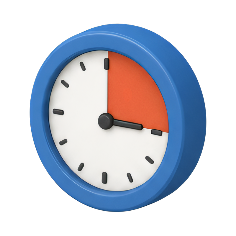 modern round wall clock