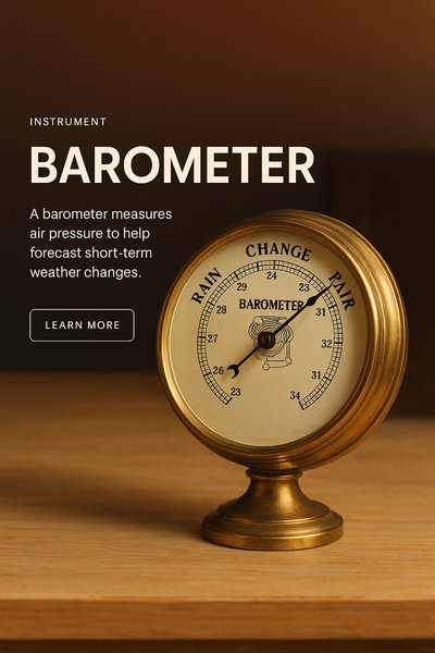 Stylish Barometer Illustration for Weather Forecasting