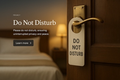 Stylish 'Do Not Disturb' Sign in Realistic Setting