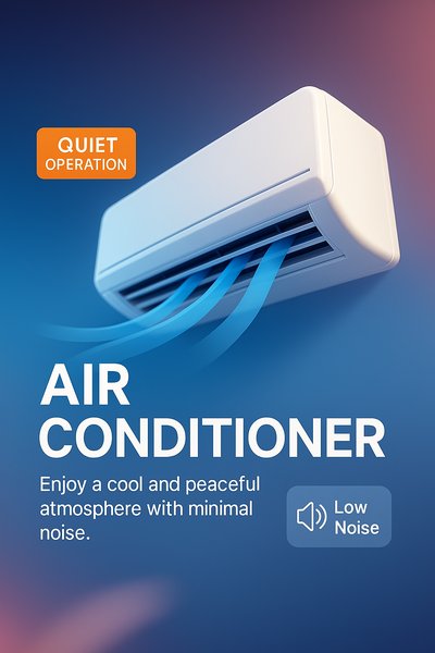 Modern Air Conditioner with Low Noise Feature