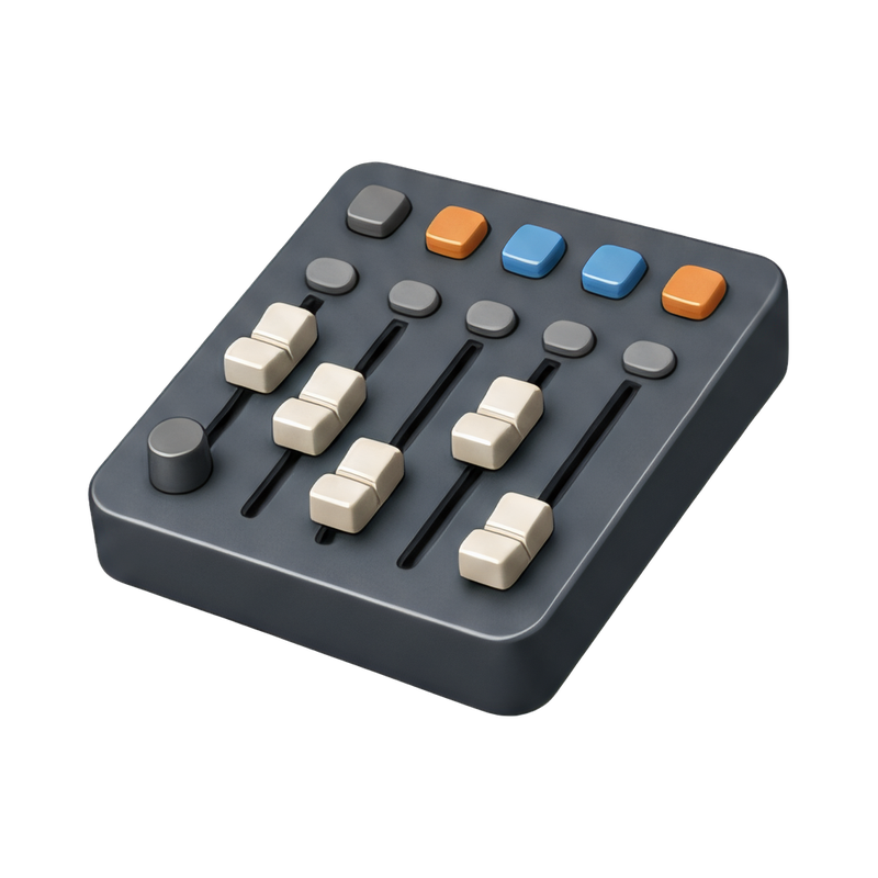 professional audio mixing board