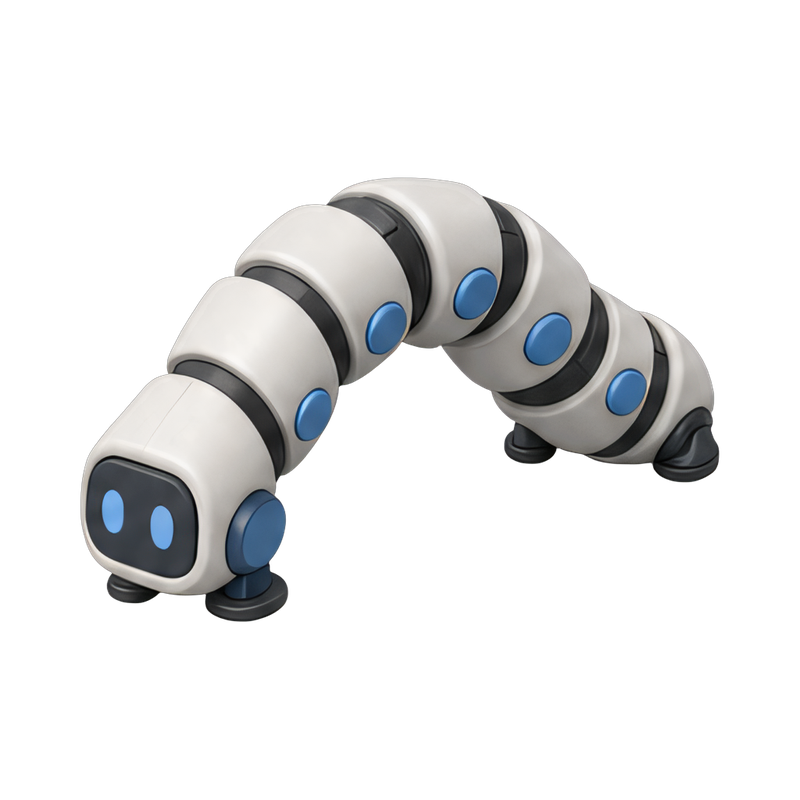 robotic inchworm bending movement