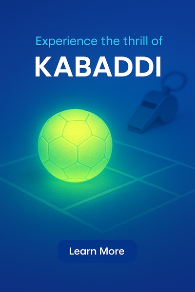 Illuminated Kabaddi Scene with Glowing Elements