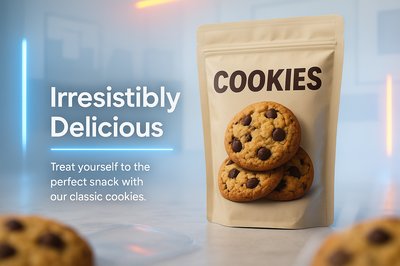 Product Packaging Design for Classic Cookies