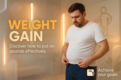 Informative Weight Gain Guide Graphic for Health Awareness