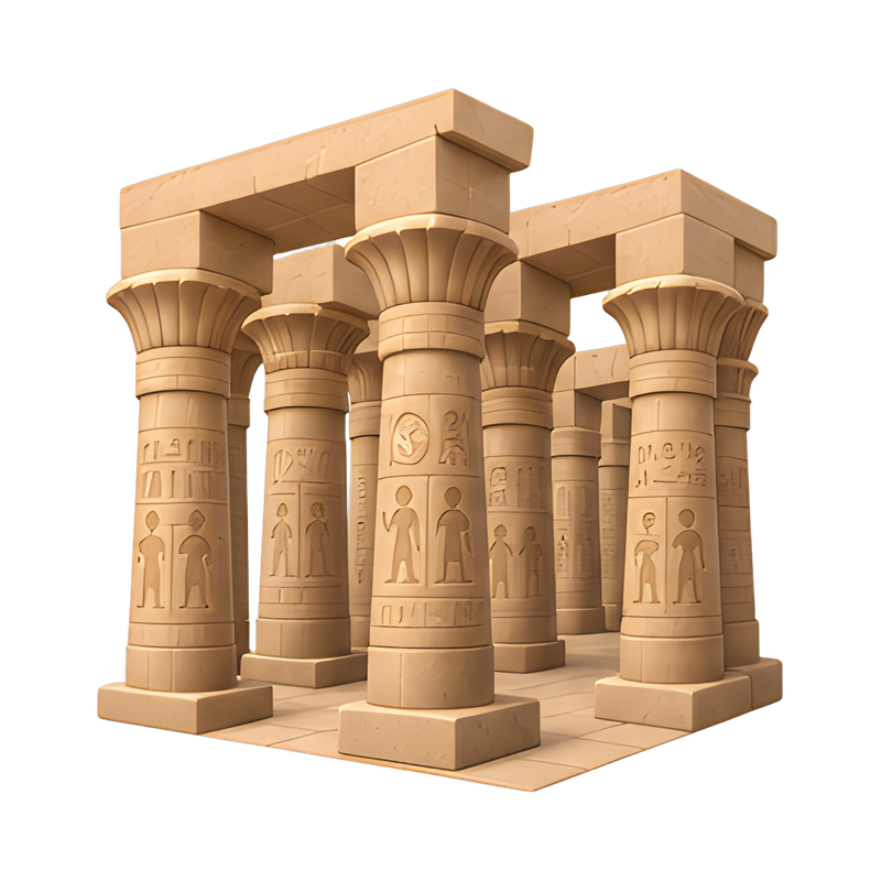 ancient karnak column hall