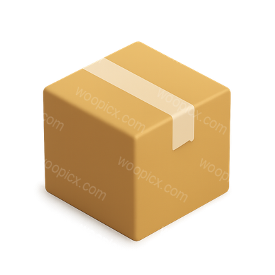 Stylish 3D Box Icon with Isometric Perspective