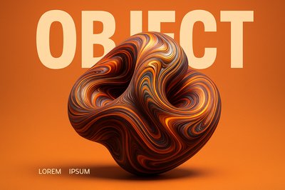 Bold Abstract Harmony with Striking 3D Patterns