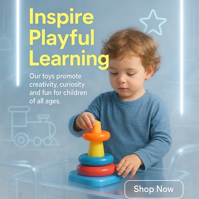 Playful Learning Promotional Image for Children's Toys