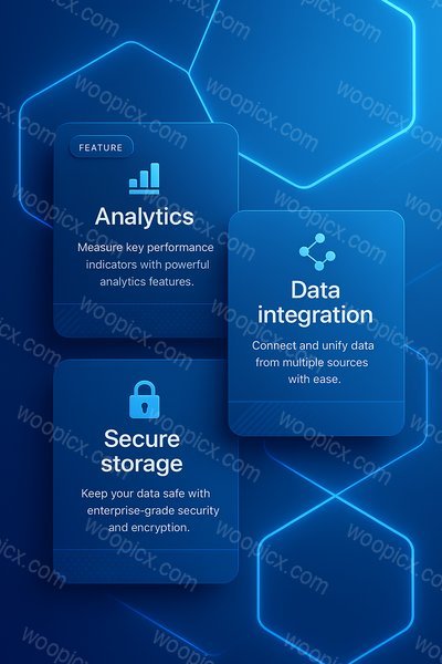 Futuristic Blue Abstract Background with Geometric Elements