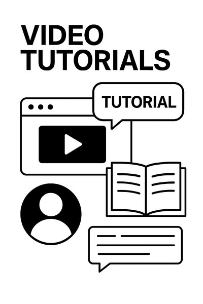 Graphic Representing Video Tutorials Concept