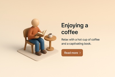 Cozy Moment: Enjoying Coffee and a Good Book