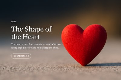 Stylish Heart Illustration with Text Overlay