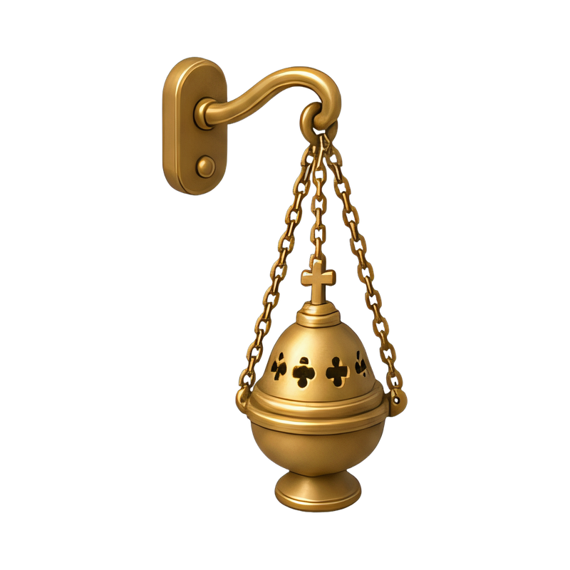 brass hanging incense burner