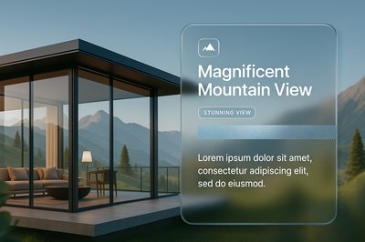 Luxury Mountain Villa with Stunning Views in Minimalist Style