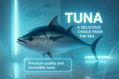 3D Rendered Tuna Fish Promotional Image