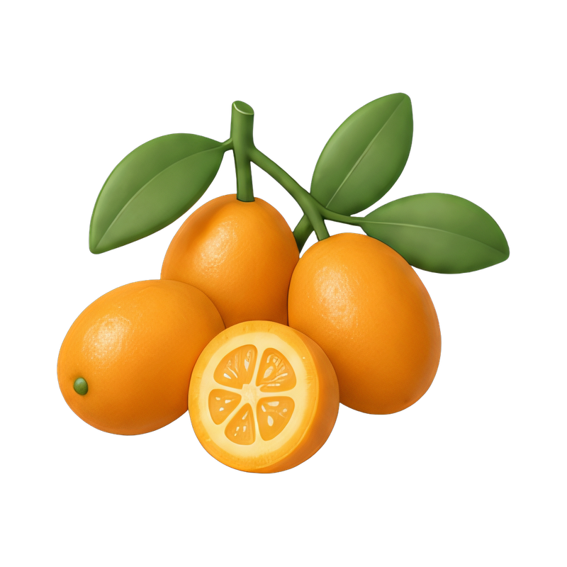 fresh kumquat cluster